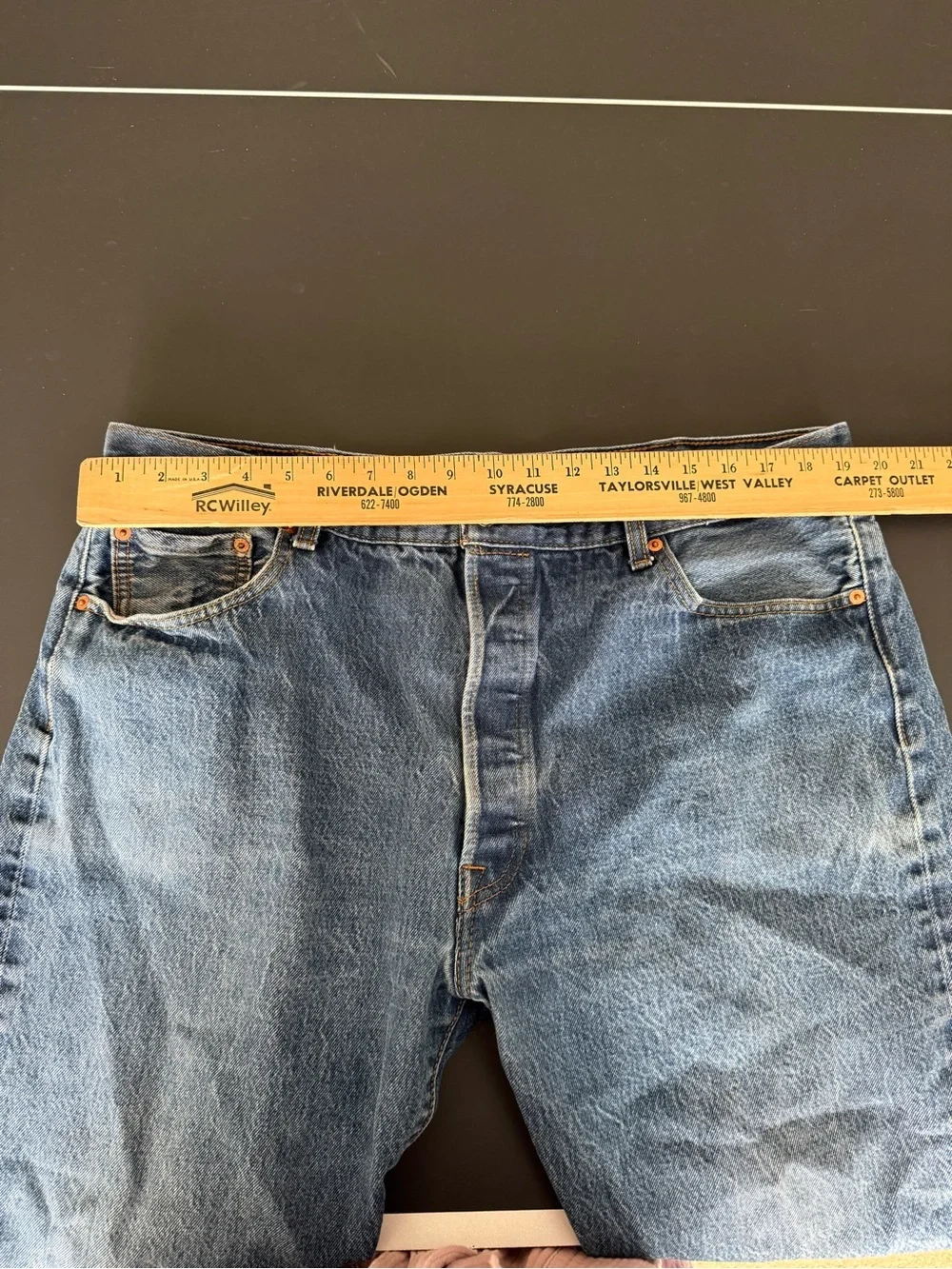 Levi's Men's Straight Leg Blue Denim Jeans